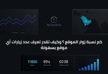 كم نسبة زوار الموقع